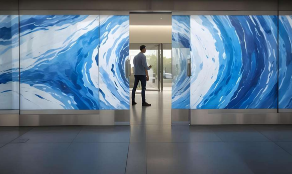 Vitrine transprente écran led